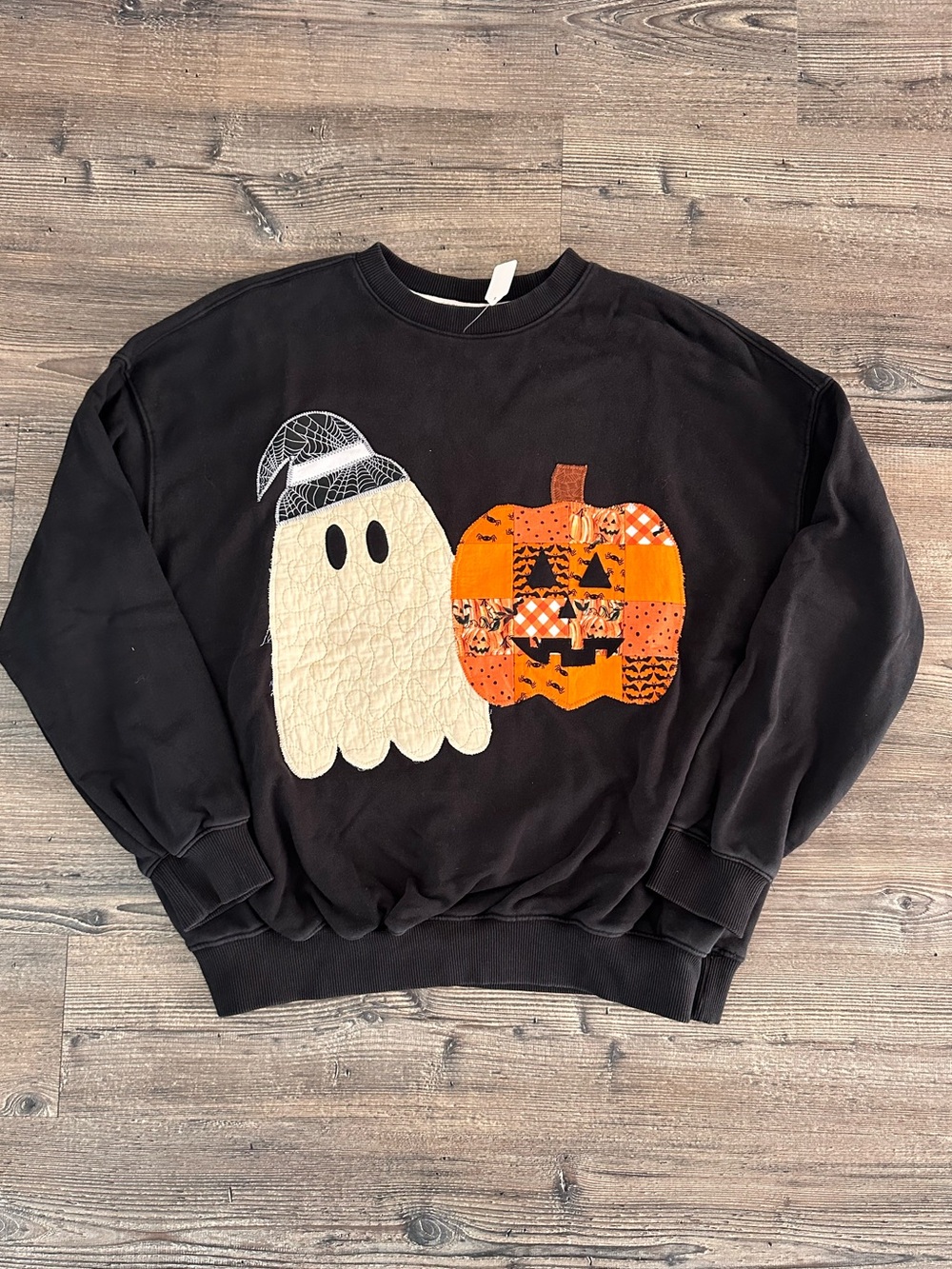 Upcycled Patchwork Quilted Halloween Sweater